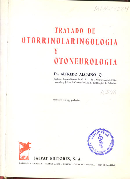 Tratado de Otorrinolaringologia y Otoneurologia