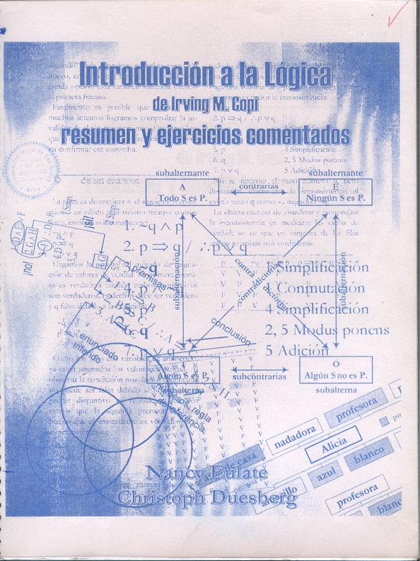 Introducción a la lógica de Irving M Copi resumen y ejercicios comentados
      <i>es</i>