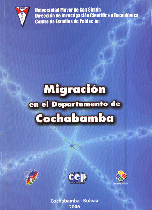 Migracion en el departamento de cochabamba