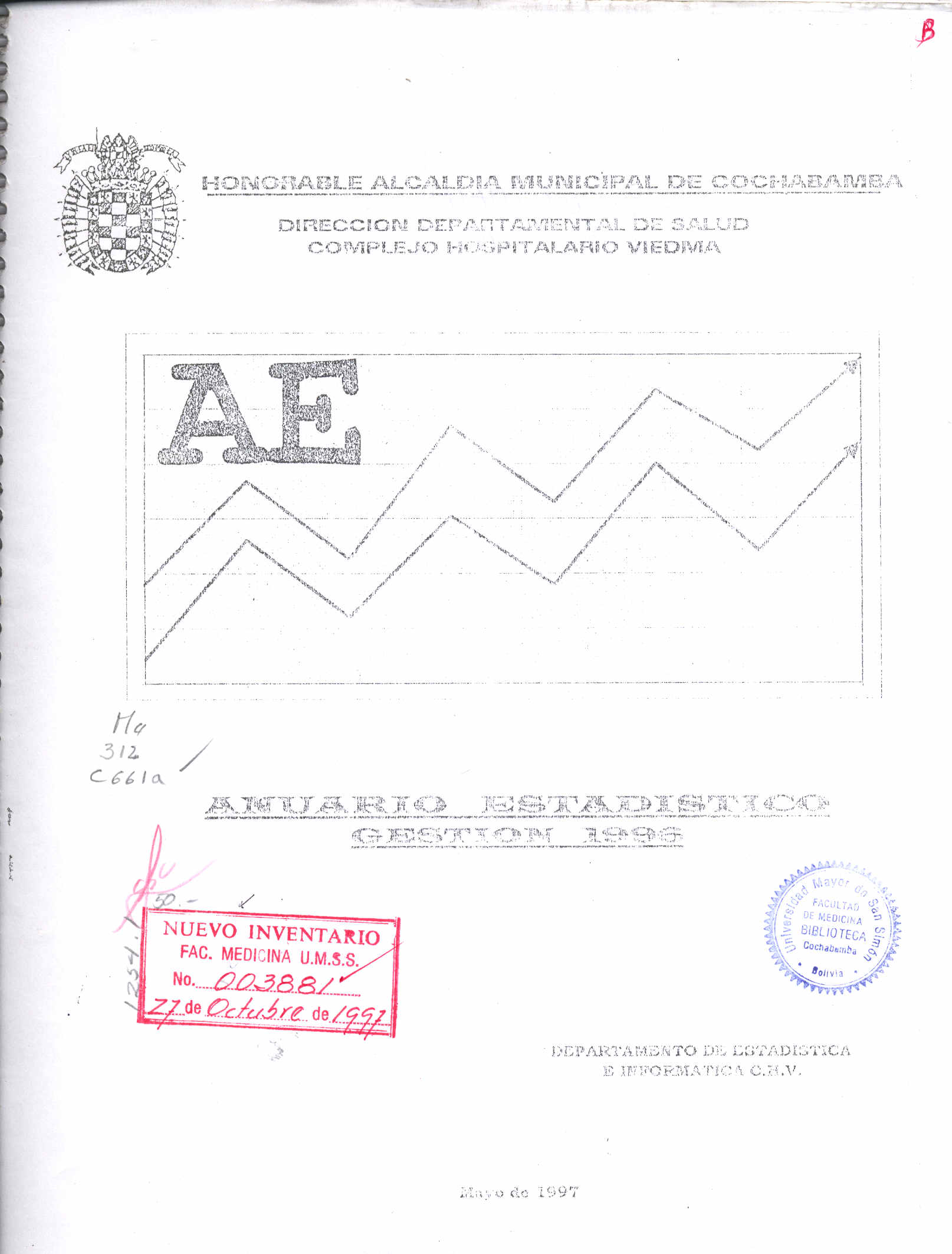 Anuario estadistico Gestión 1996