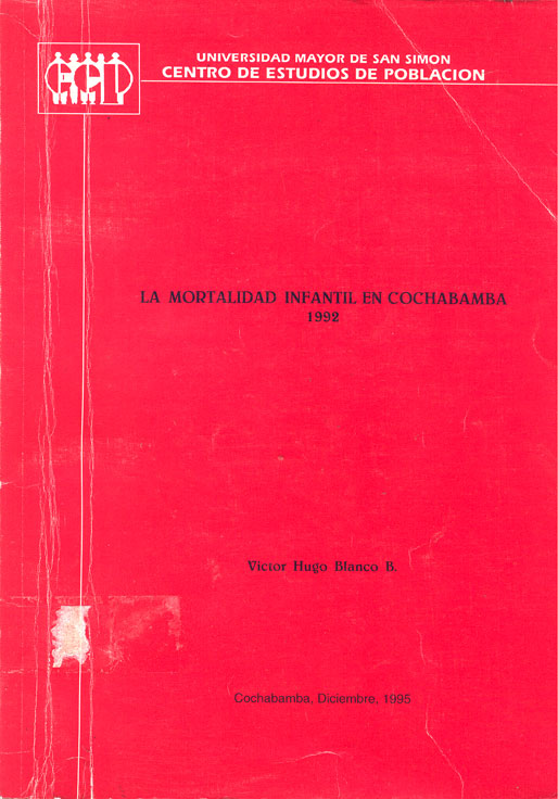 La mortalidad infantil en Cochabamba 1992
      <i>es</i>