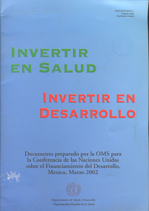 Invertir en salud invertir en desarrollo
