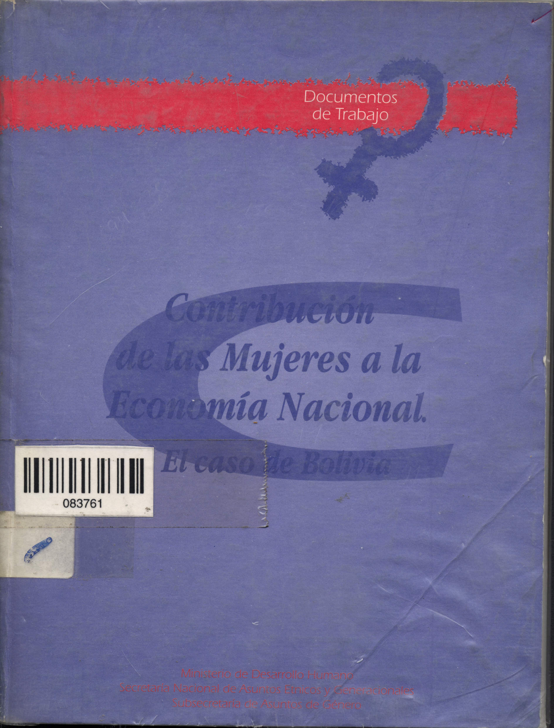Contribucion de las mujeres a la economia nacional el caso de Bolivia