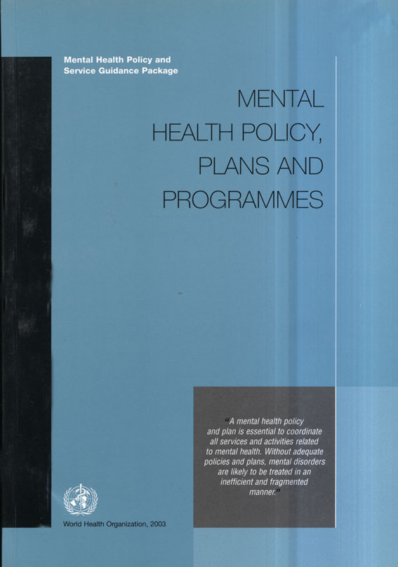 politica de salud mental, planes y programas