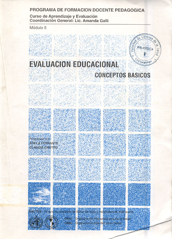 Evaluacion educacional conceptos basicos