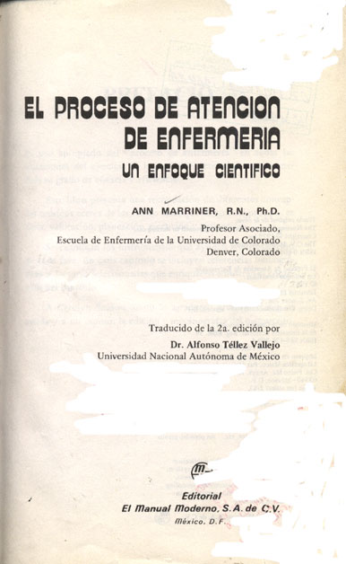 El proceso de atencion de enfermeria