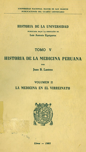 Historia de la medicina peruana