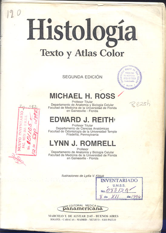 Histologia: texto y atlas color