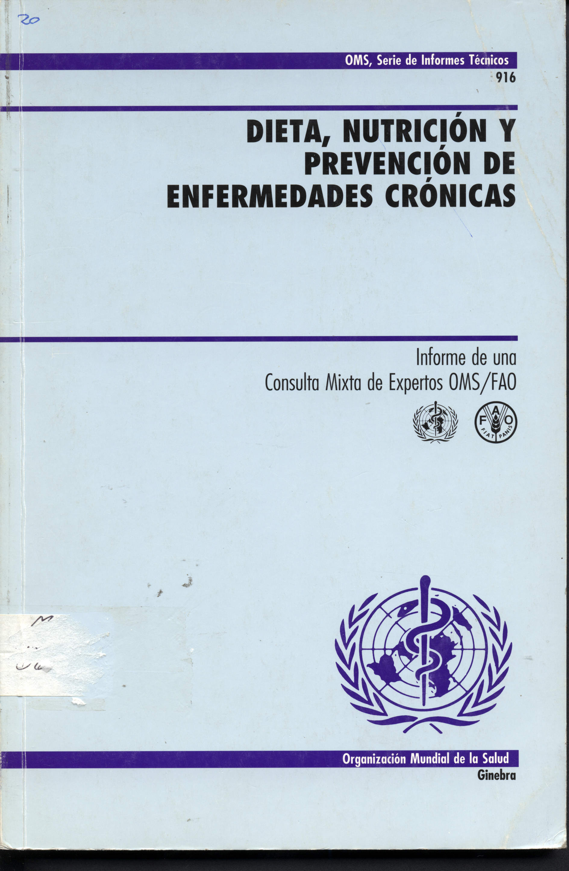Dieta, Nutrición y Prevención de Enfermedades Crónicas