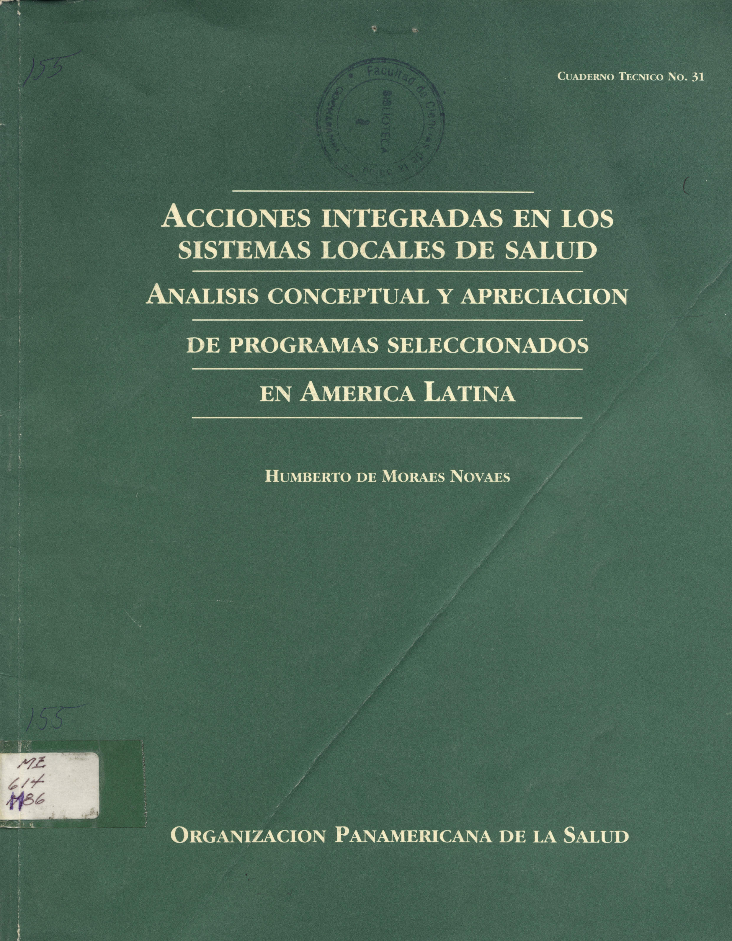 Acciones Integradas Locales de Salud Analisis Conceptual y Apreciación de Programas Seleccionados en