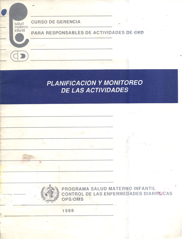 Planificación y Monitoreo de las Actividades