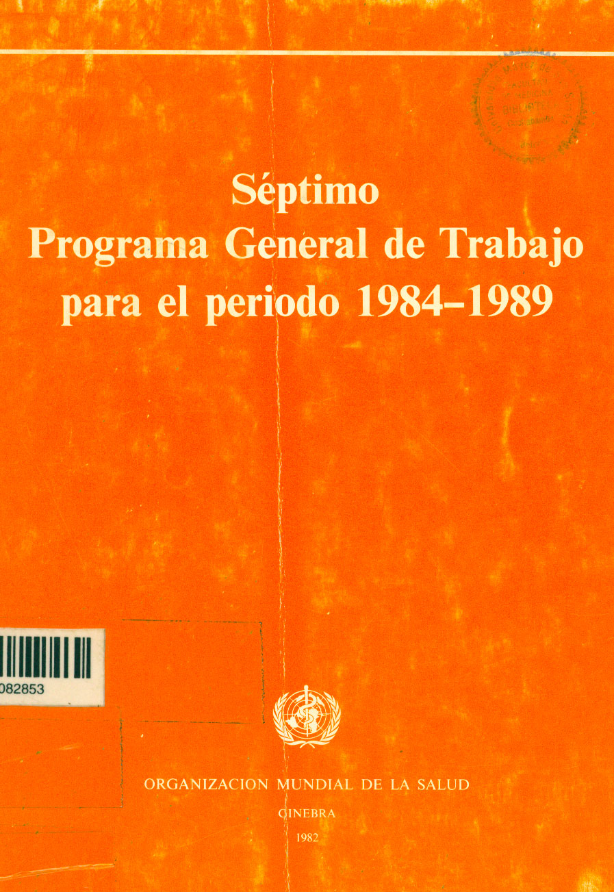 SÚptimo programa general de trabajo para el periodo 1984-1989
