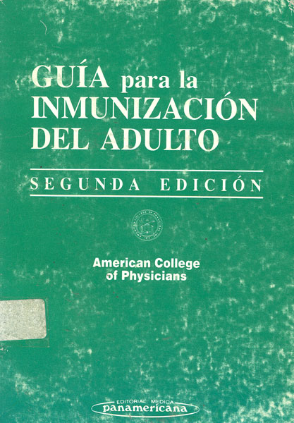 Guia para la inmunización del adulto