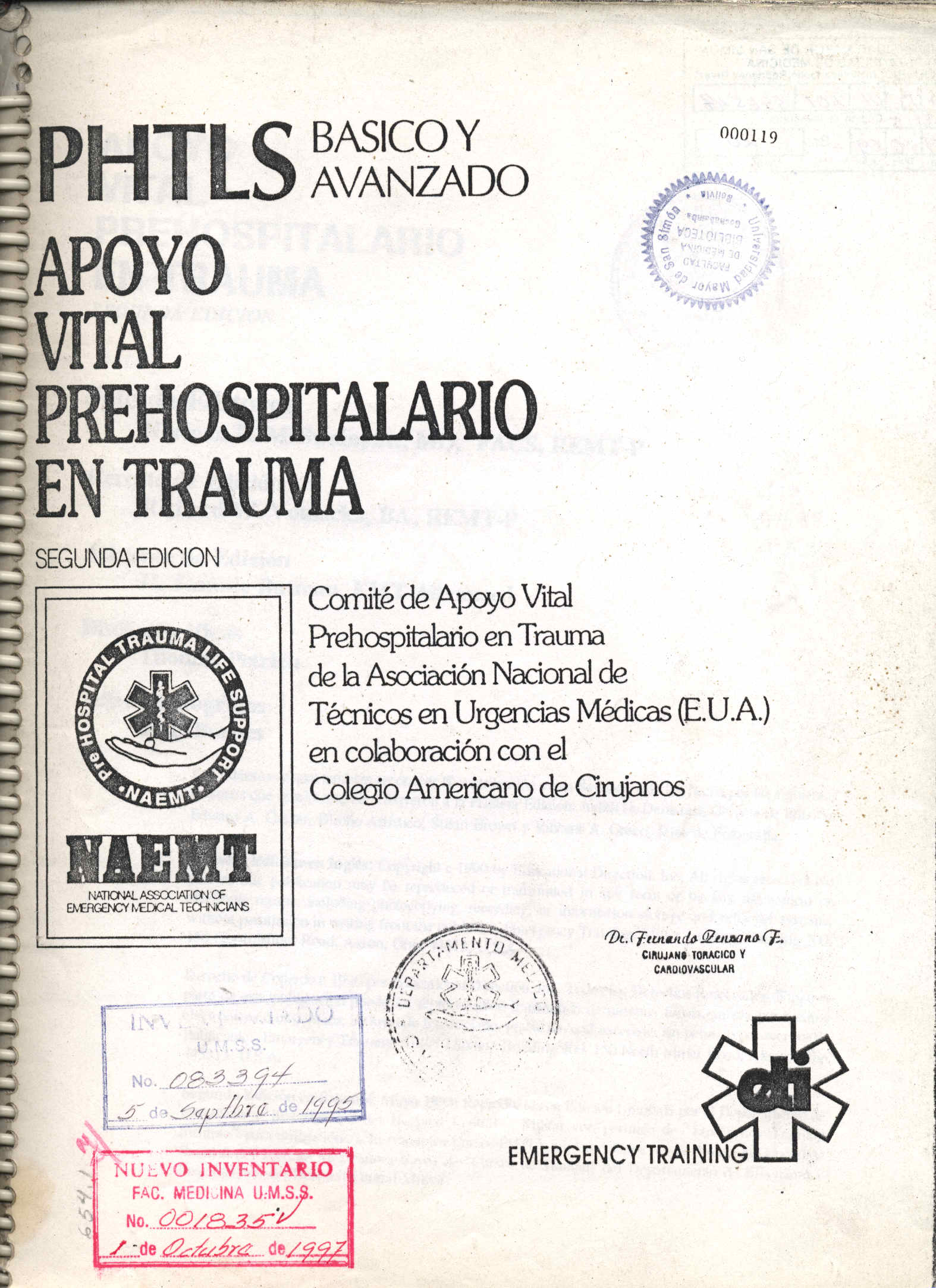 Apoyo Vital Prehospitalario en trauma