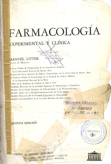 Farmacologia Experimental y Clinica