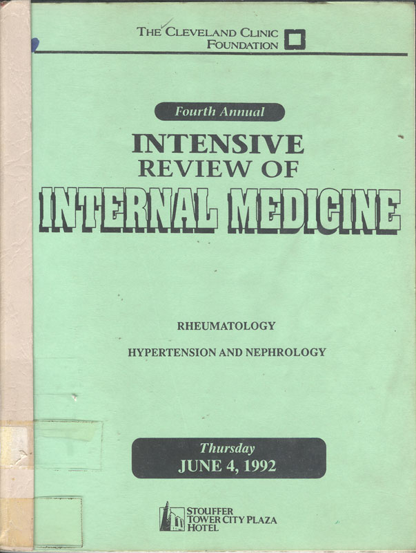 Intensive review of Internal medicine: Rheumatology hypertencion and nephrology
