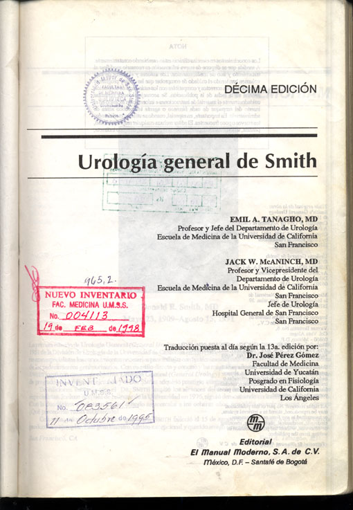 Urologia general de Smith