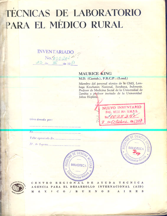 Tecnicas de laboratorio para el medico rural