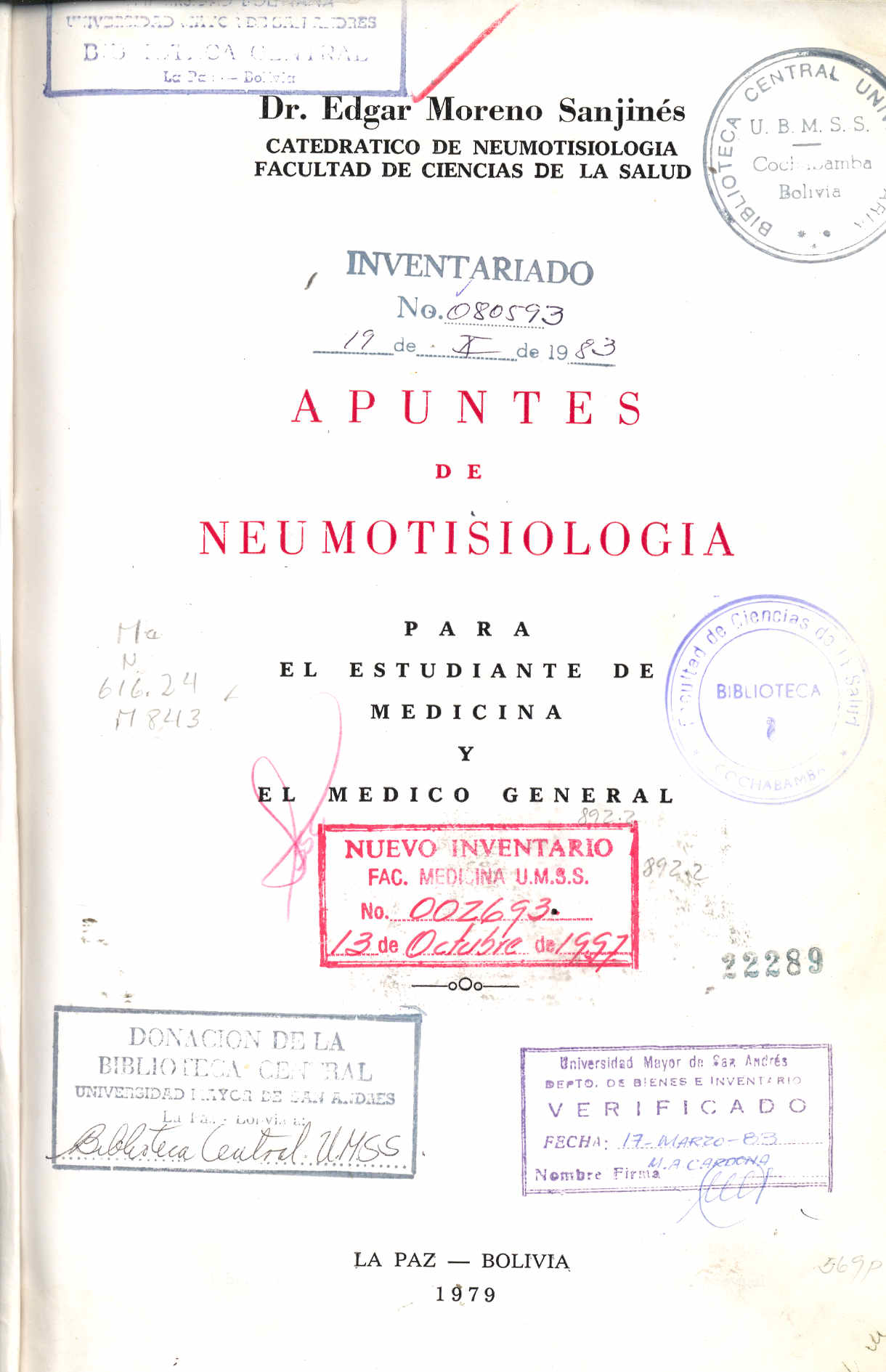 Apuntes de neumotiologia para estudiantes de medicina y el medico general