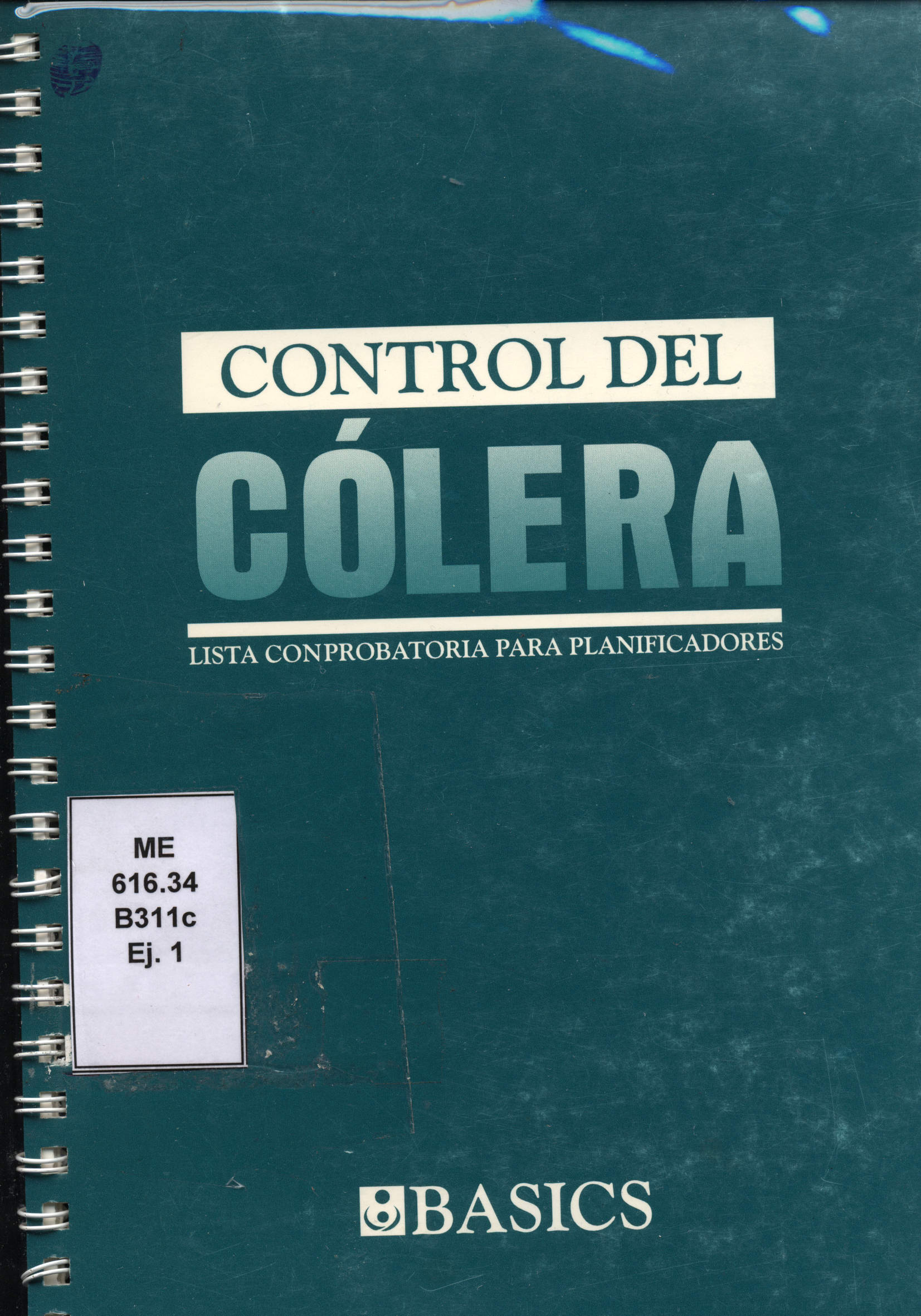 Control del Colera: Lista comprobatoria para planificadores