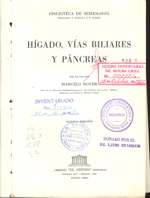 Hígado, vías biliares y páncreas