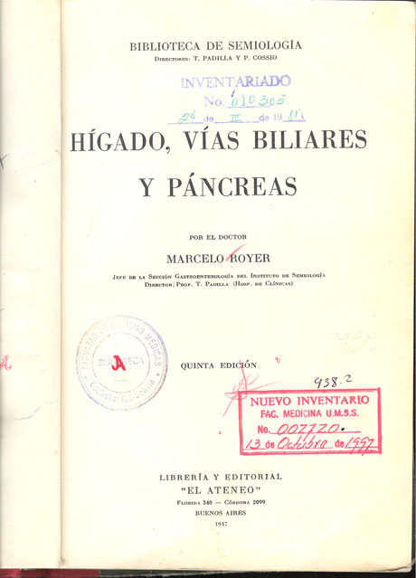 Hìgado, vìas biliares y pàncreas