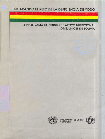 El programa conjunto de apoyo nutricional OMS Bolivia