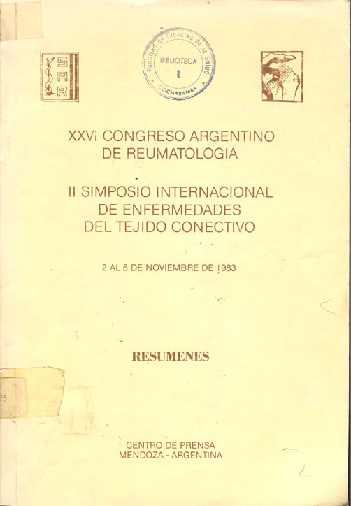 II Simposio Internacional de Enfermedades del tejido conectivo
      <i>es</i>