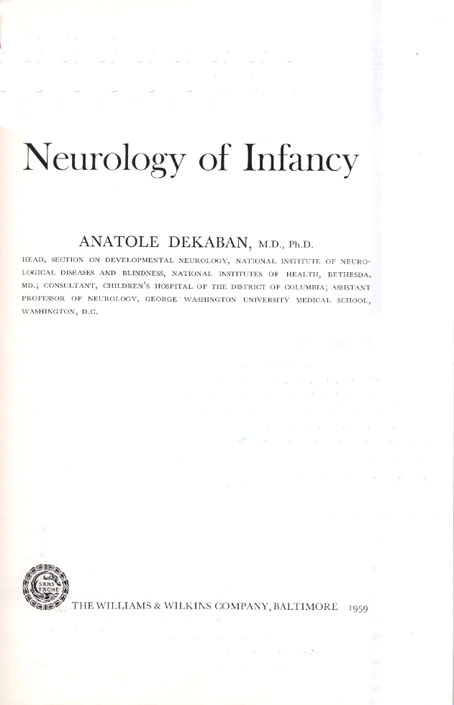 Neurology of infancy