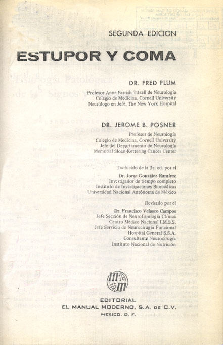 Estupor y Coma