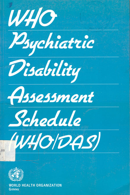 WHO Psichiatric Disability Assessment Schedule (WHO/DAS)