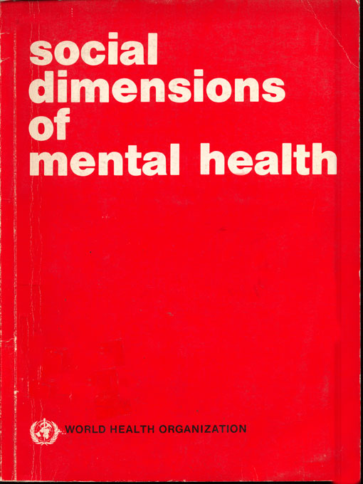 Social dimensions of mental health