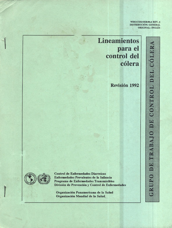 Lineamientos para el Control del Colera