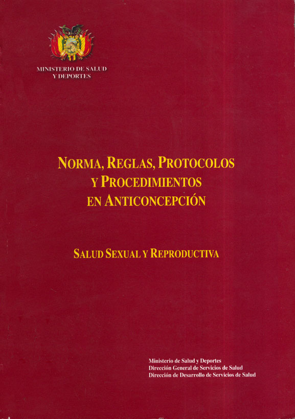 Norma, Regla, Protocolos y Procedimientos en Anticoncepcion: Salud Sexual y Reproductiva