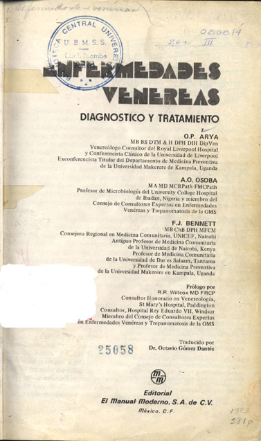 Enfermedades Venereas: Diagnóstico y Tratamiento