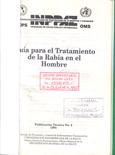 Guia para el tratamiento de la rabia en el hombre