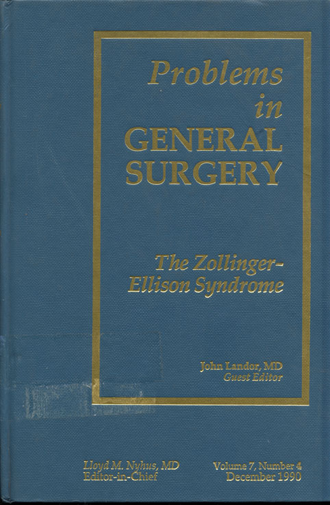 The zollinger - ellison syndrome