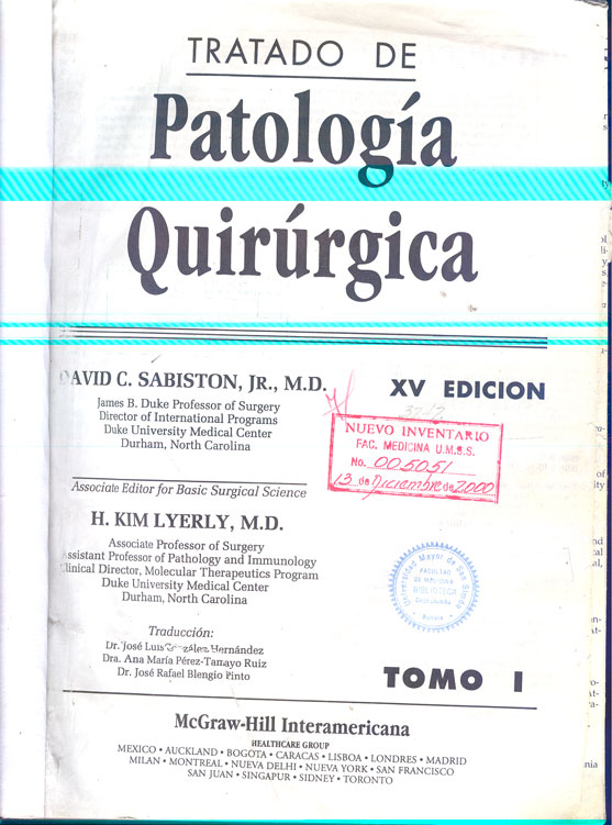 Tratado de patologia quirúrgica