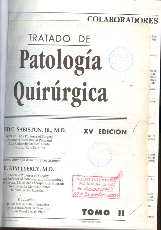 Tratado de patologia quirurgica