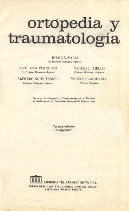 Ortopedia y traumatologia