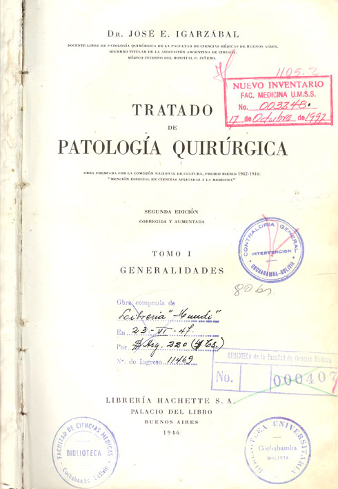 Tratado de patologia quirúrgica; generalidades
