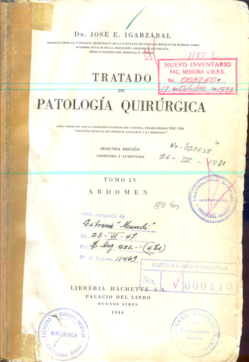 Tratado de patologia quirúrgica; abdomen en general
      <i>es</i>