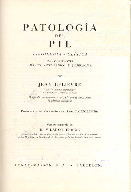 Patologia del pie, fisiologia-clinica