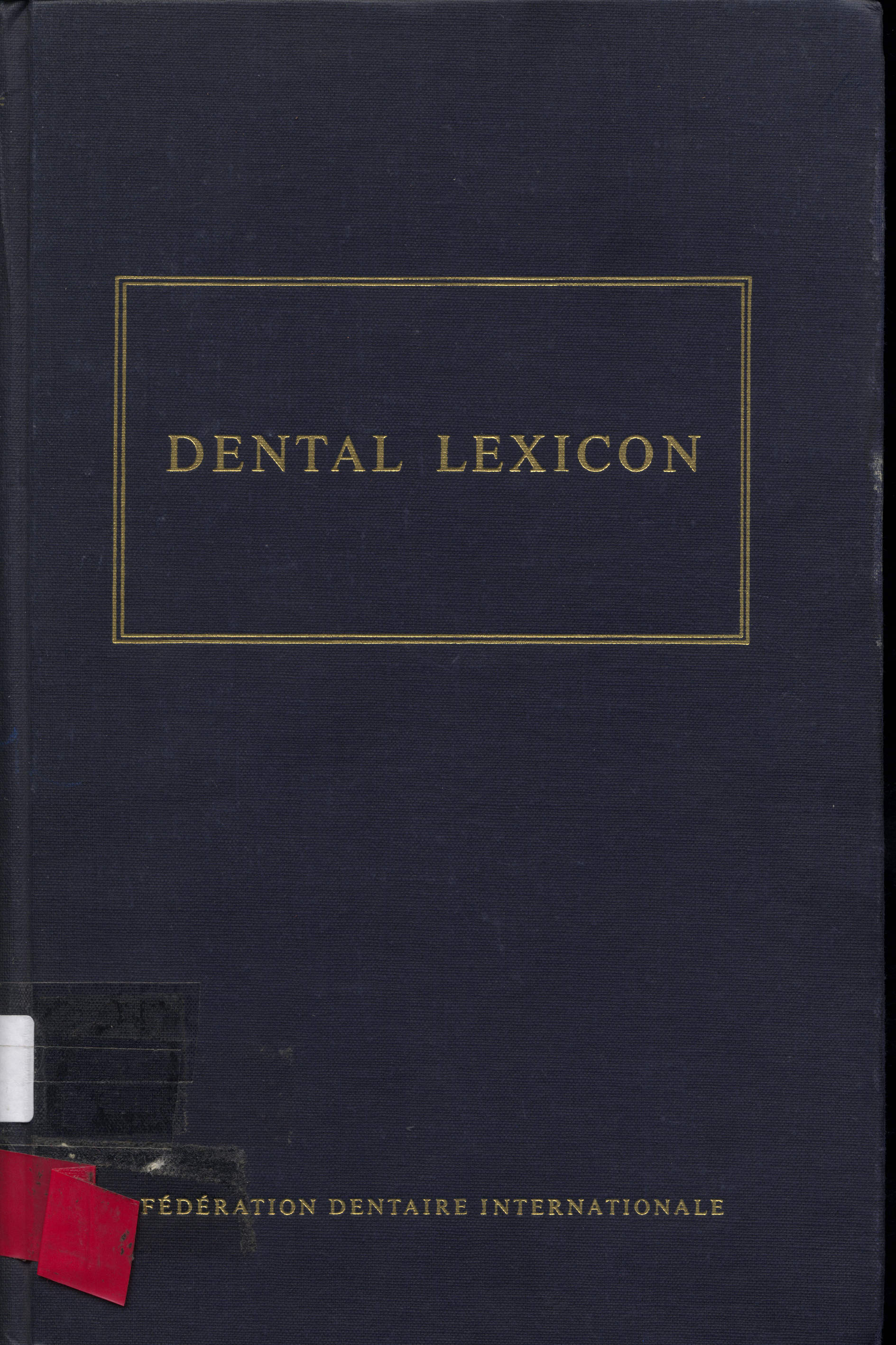 Léxico de términos ingleses dentales