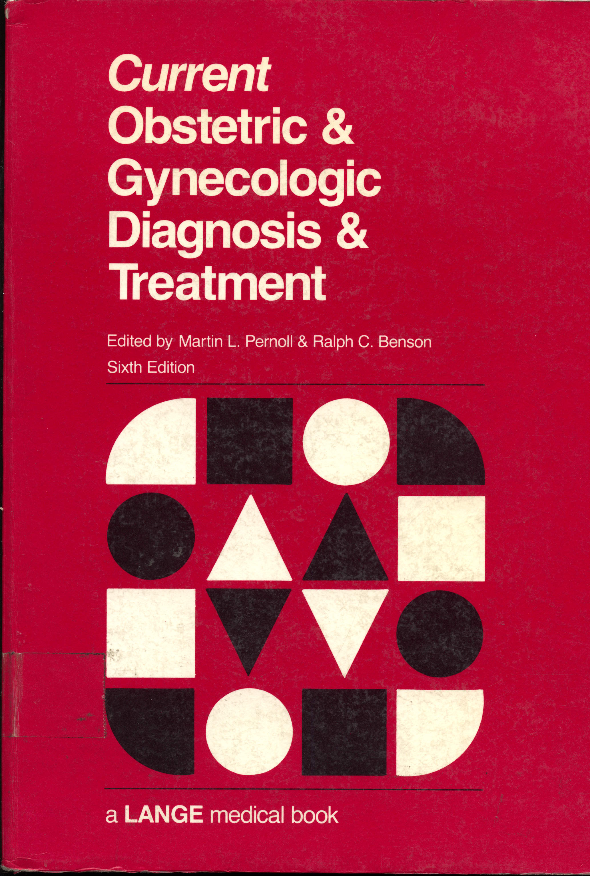 Current obstetric y ginecologic diagnosis y treatment 1987