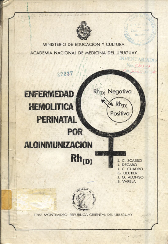 Enfermedad hemolitica perinatal por aloinmunizacion RH(D)