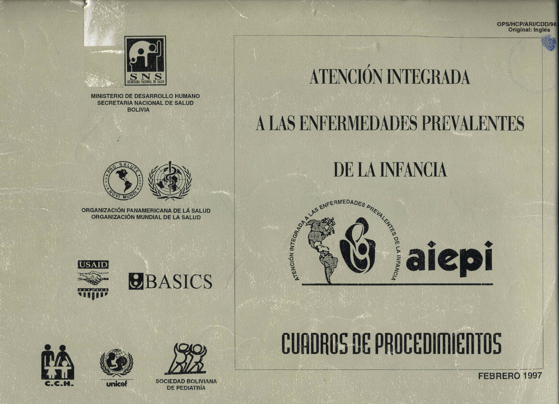 Atencion integrada a las enfermedades prevalentes de la infancia