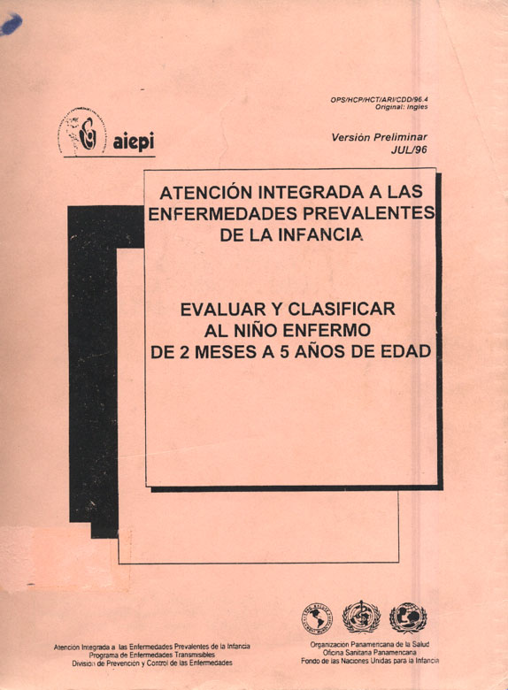 Evaluar y clasificar al niño enfermo de 2 mese a 5 años de edad