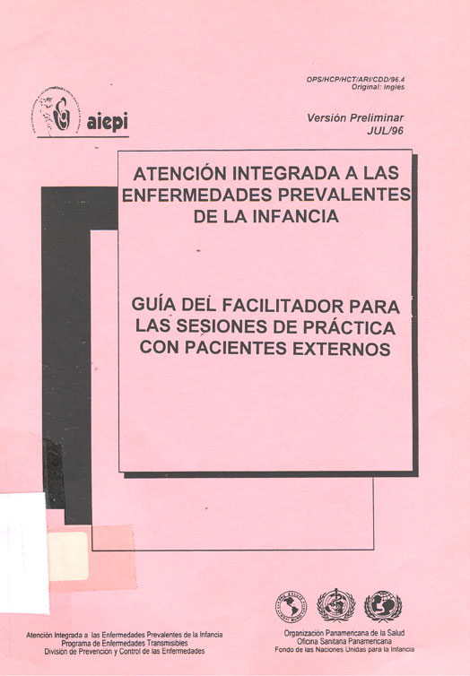 Guia del facilitador para las sesiones de prßctica con pacientes externos