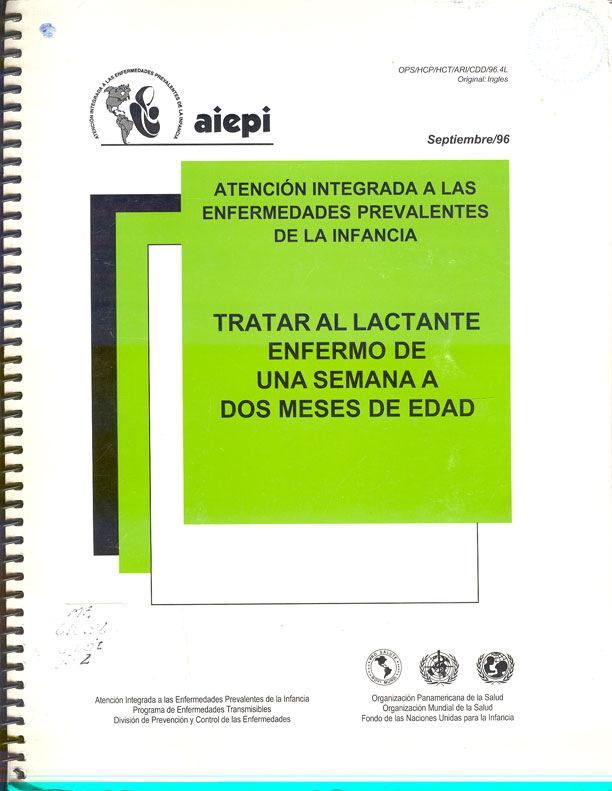 Tratar al lactante enfermo de una semana a dos meses de edad